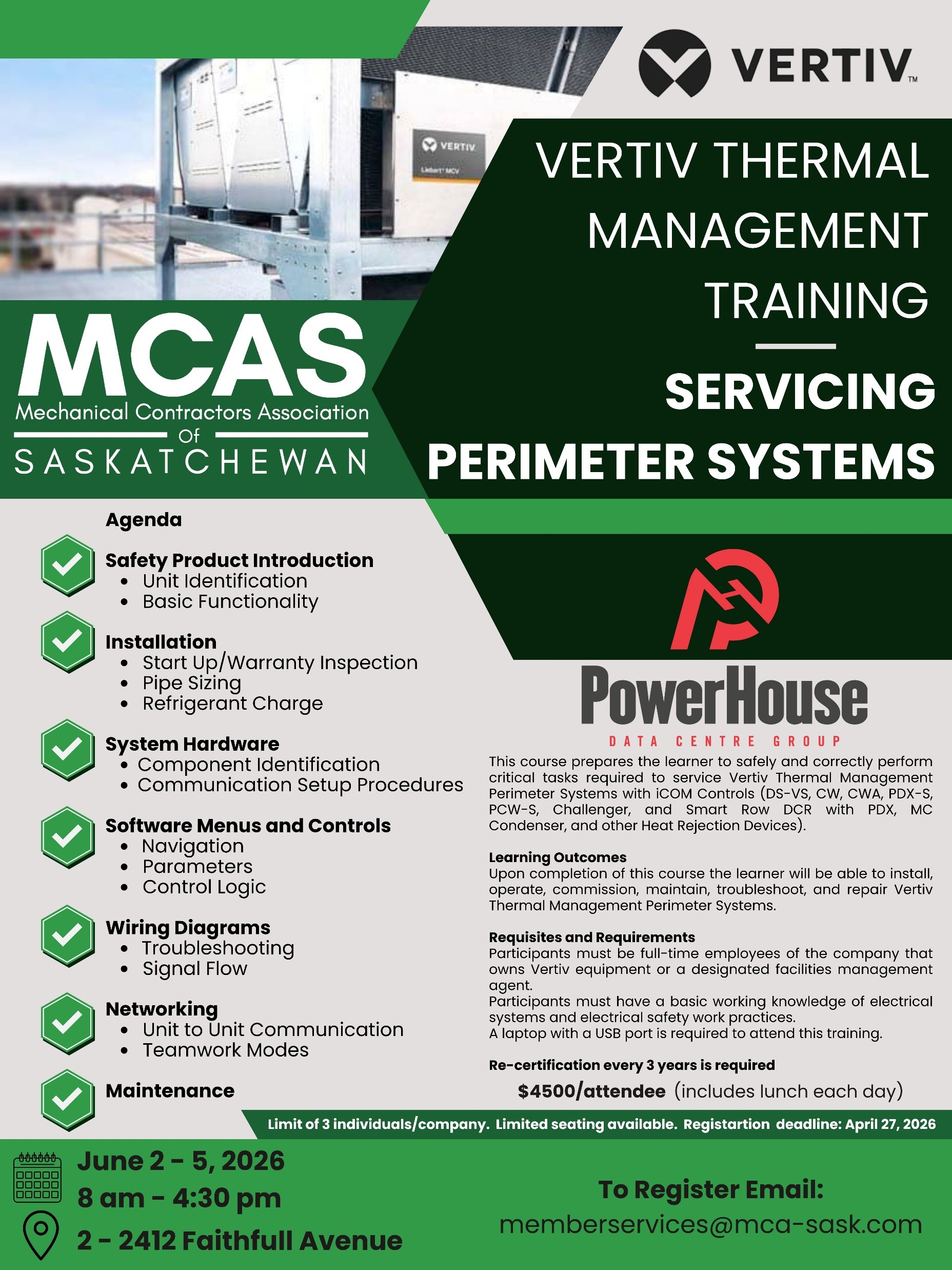 Vertiv Training Poster Small